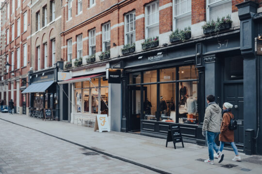 UK retail high street shops