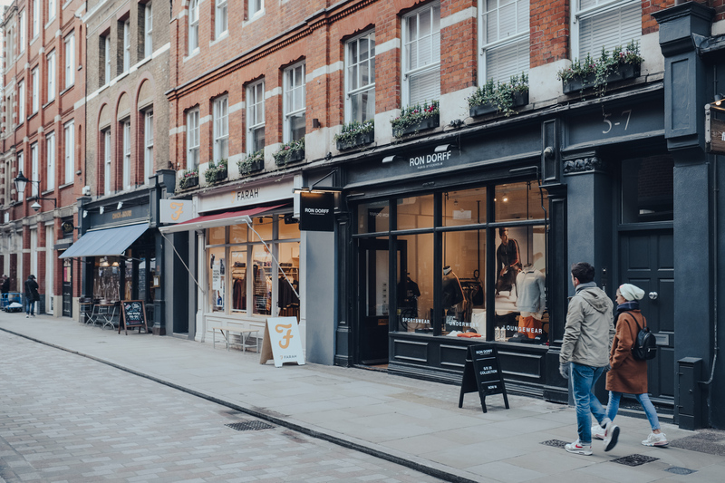 UK retail high street shops
