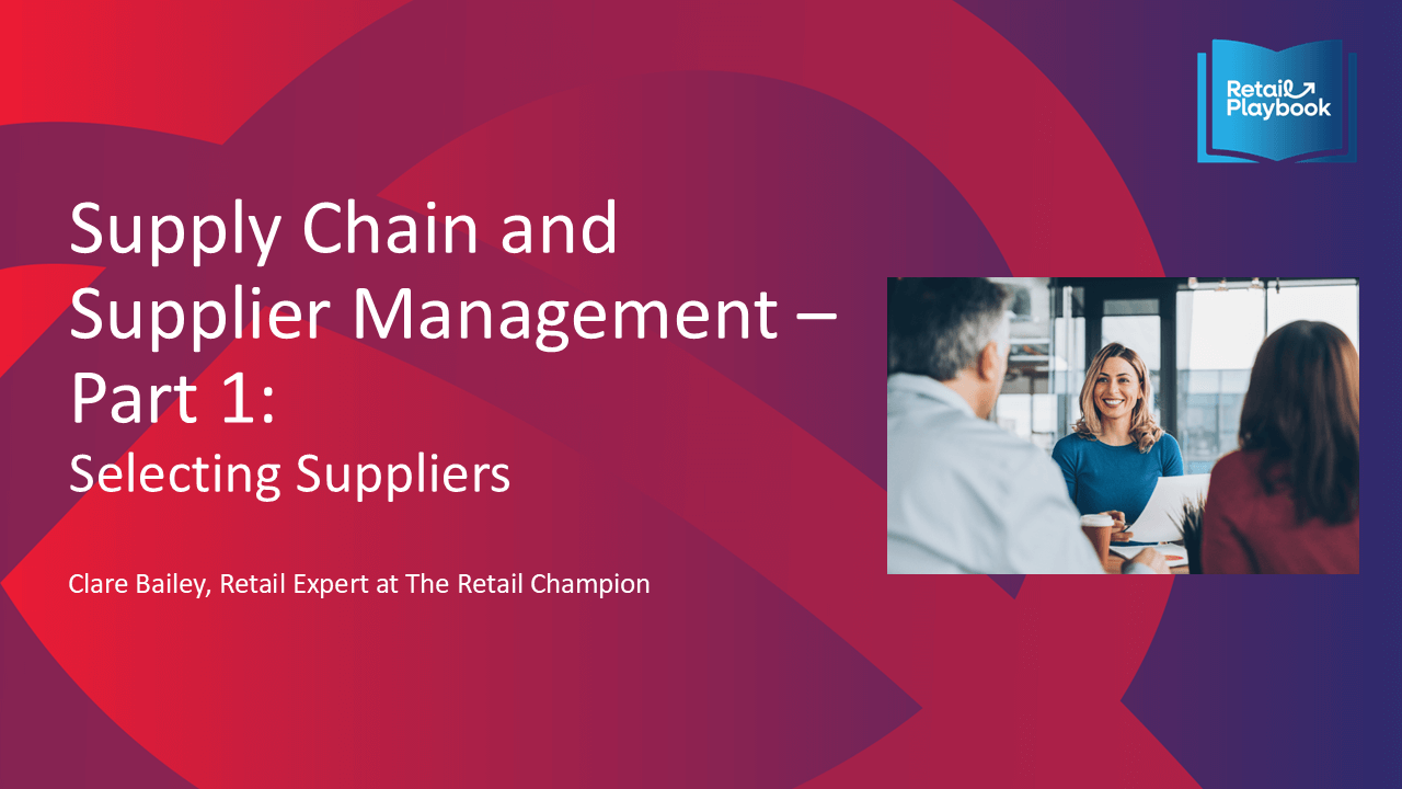 Retail Champion Supply Chain Worksheet 1 Select your suppliers Supply Chain Playbook - Image 6